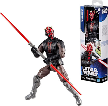 Star Wars Titan Series Darth Maul, 30-cm Action Figure & 2 Accessories, Toys for Boys & Girls Ages 4+