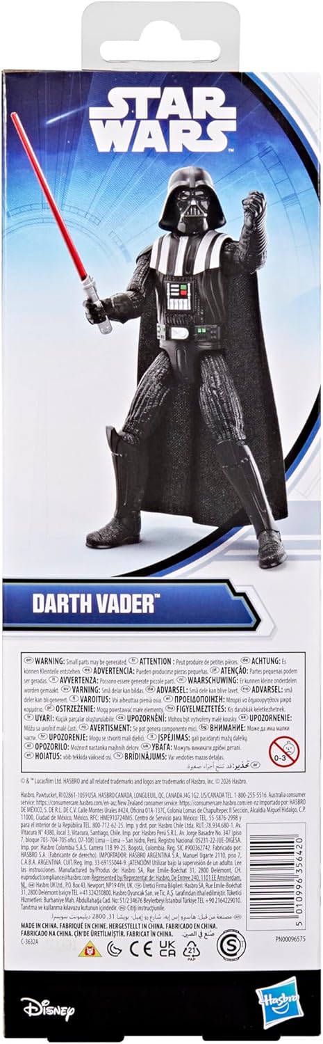 Star Wars Titan Series, Figurine Dark Vador de 30 cm et Accessoire, Jouets pour Filles et garçons à partir de 4 Ans