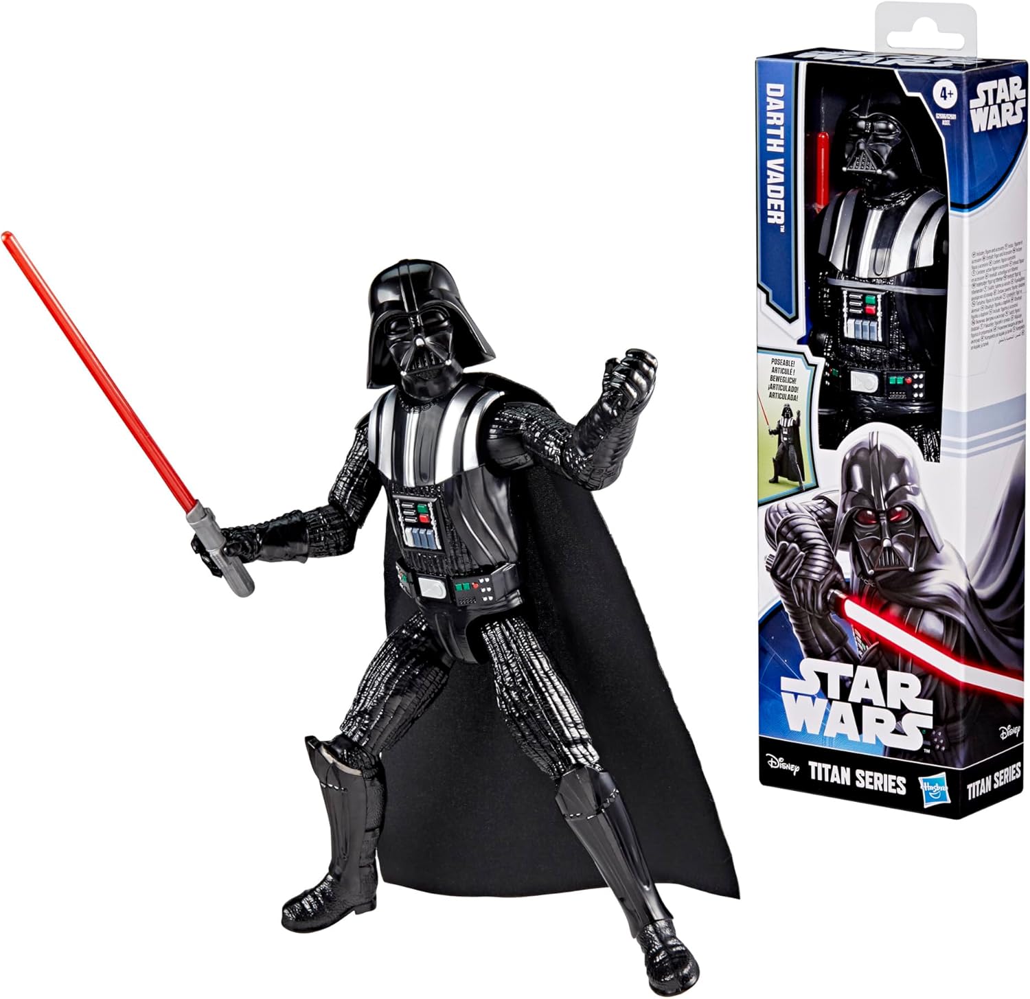 Star Wars Titan Series, Figurine Dark Vador de 30 cm et Accessoire, Jouets pour Filles et garçons à partir de 4 Ans