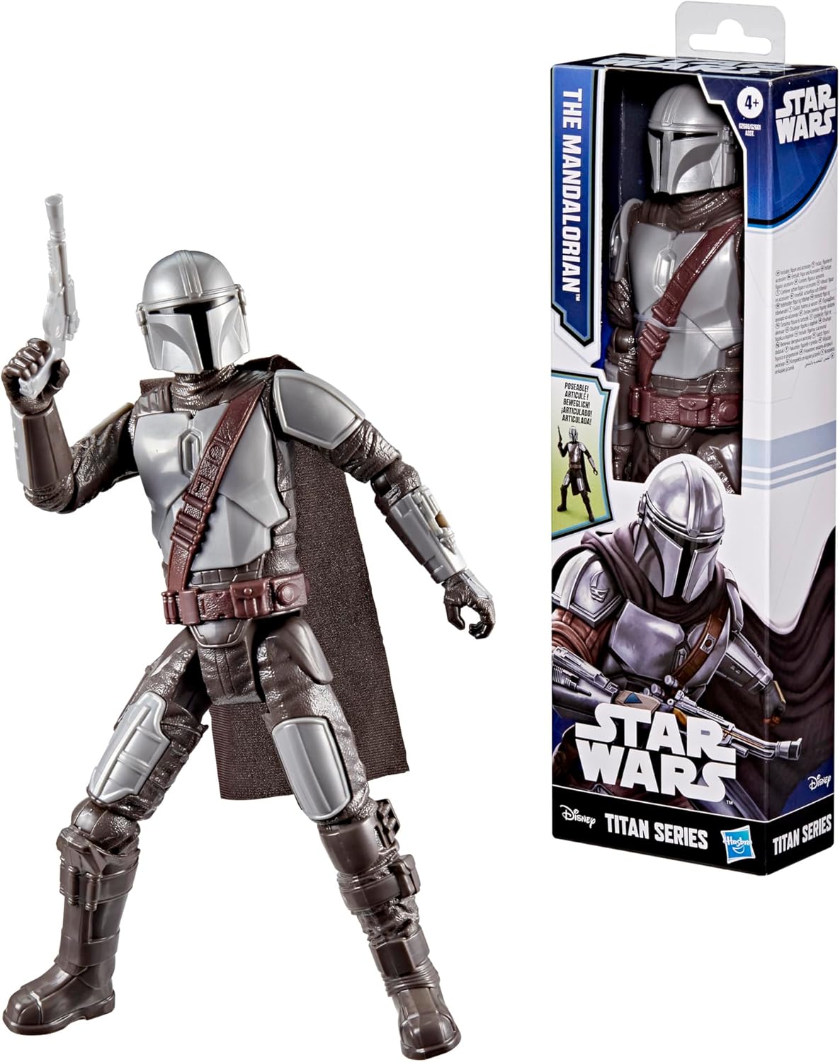 Star Wars Titan Series The Mandalorian, 30-cm Action Figure & Accessory, Toys for Boys & Girls Ages 4+