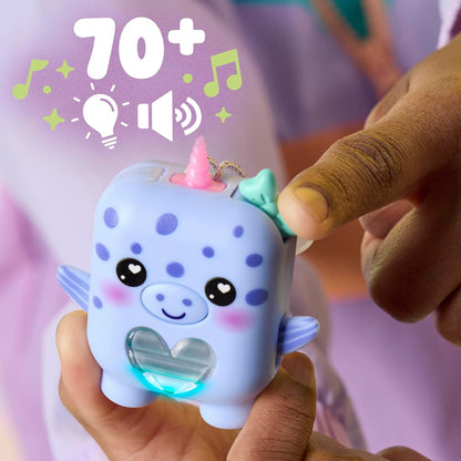 Hasbro Nano-Mals Blubby the Narwhal Electronic Fidget Pet