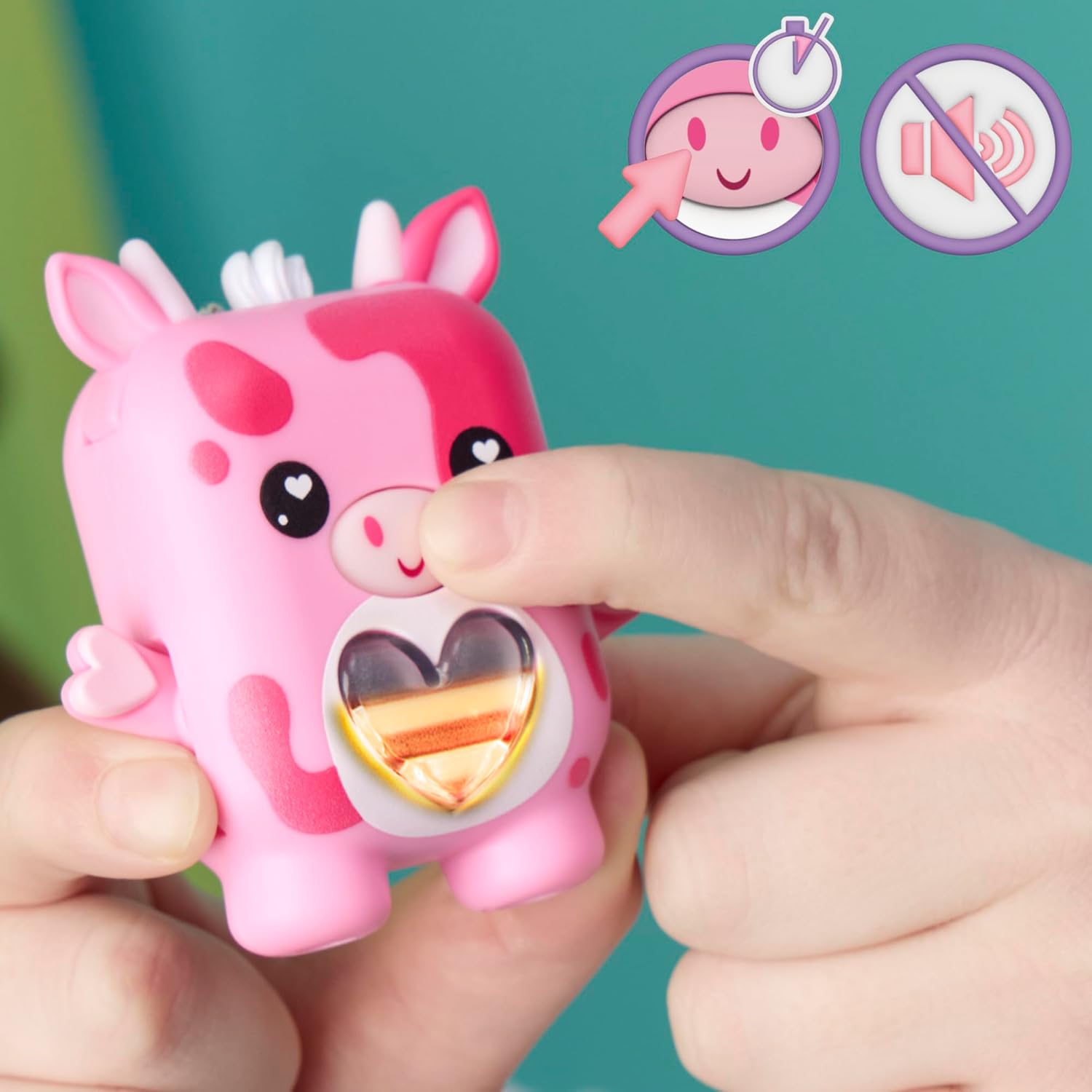 Hasbro Nano-Mals Mootilda the Pink Cow Electronic Fidget Pet