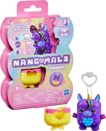 Hasbro Nano-Mals Stardream the Unicorn Electronic Fidget Pet, Purple