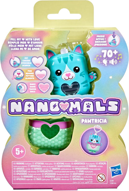 Hasbro Nano-Mals Pawtricia the Blue Kitty Electronic Fidget Pet