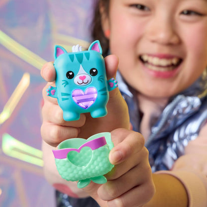 Hasbro Nano-Mals Pawtricia the Blue Kitty Electronic Fidget Pet