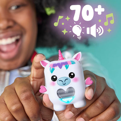 Hasbro Nano-Mals Meadowmist the Unicorn Electronic Fidget Pet, Farbwechslend