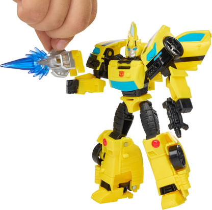 Transformers Prime Changers Bumblebee-actiefiguur, verandert van speelgoedrobot naar speelgoedauto, leeftijd 6+