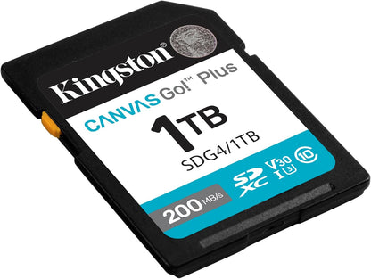 1Tb Sdxc Canvas Go Plus 200R Gen4 C10 Uhs-I U3 V30 200Mb/S