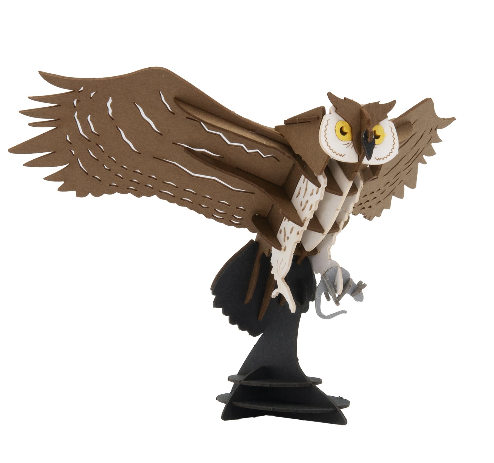Fridolin Paper Model Owl With Mouse