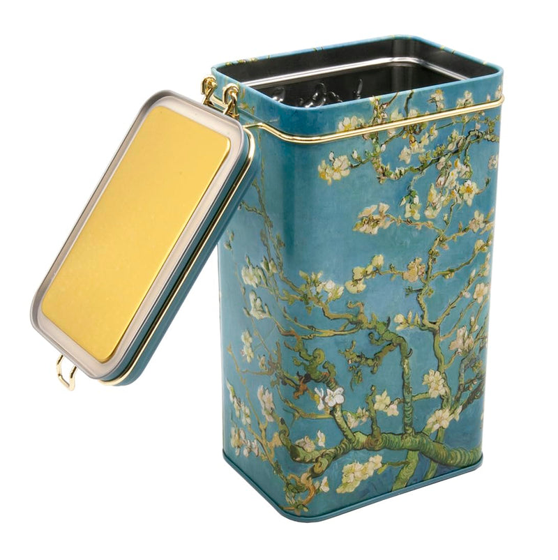 Fridolin 19404 - Voorraaddoos/Koffieblik van metaal met beugelsluiting, inhoud ca. 1,4 liter - Van Gogh: Amandelbloesem