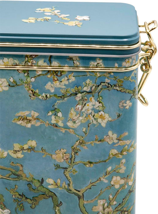 Fridolin 19404 - Voorraaddoos/Koffieblik van metaal met beugelsluiting, inhoud ca. 1,4 liter - Van Gogh: Amandelbloesem