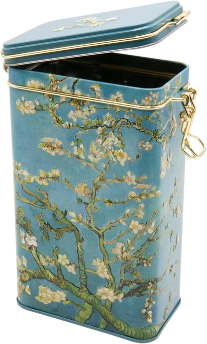 Fridolin 19404 - Voorraaddoos/Koffieblik van metaal met beugelsluiting, inhoud ca. 1,4 liter - Van Gogh: Amandelbloesem