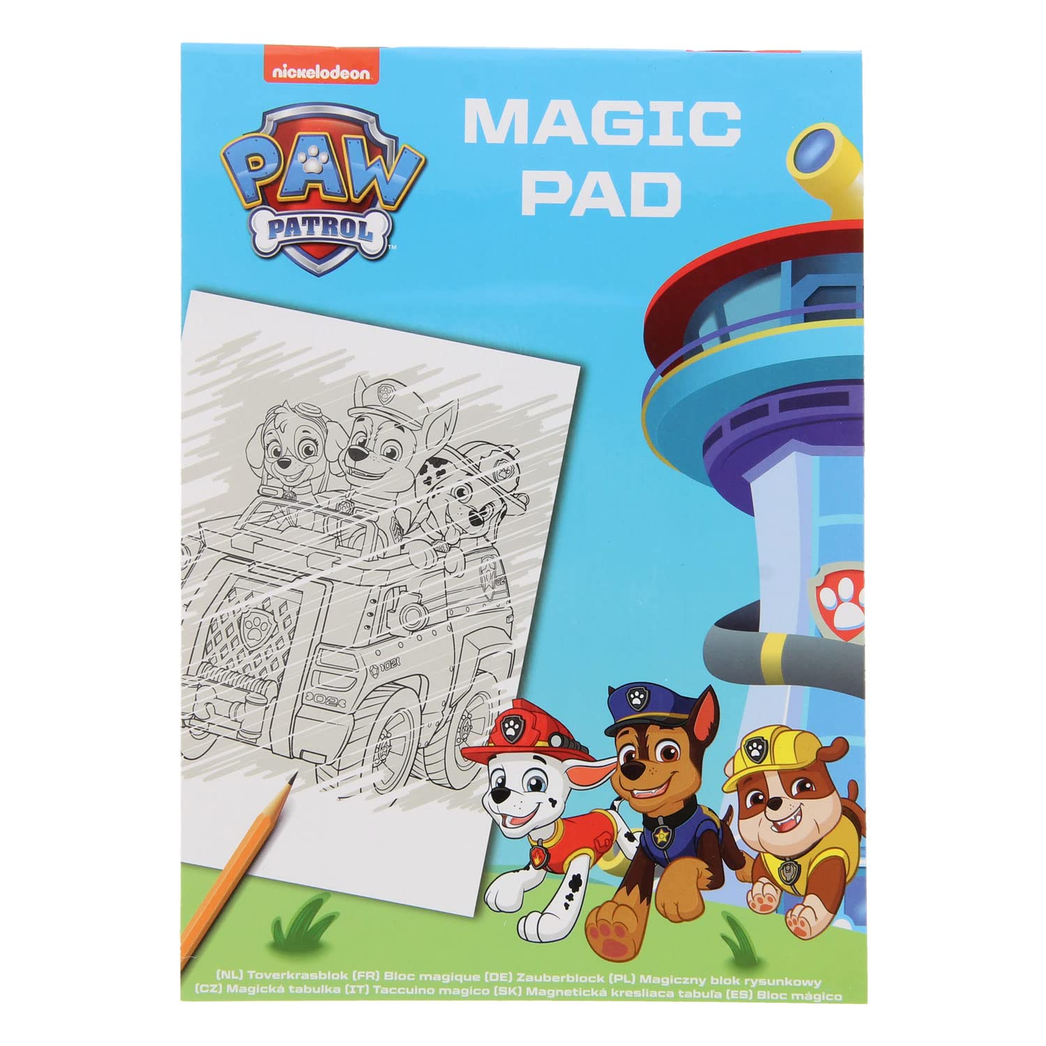 Paw Patrol Mystic Pencil Book-16 Pages schoolmateriaal sets, meerkleurig (46984A