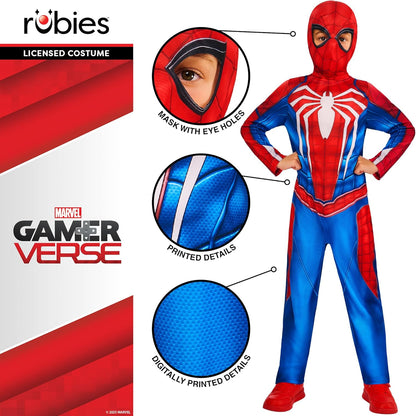 Rubies Official Disney Spiderman Gamerverse Child Costume, Kids Superhero Fancy Dress