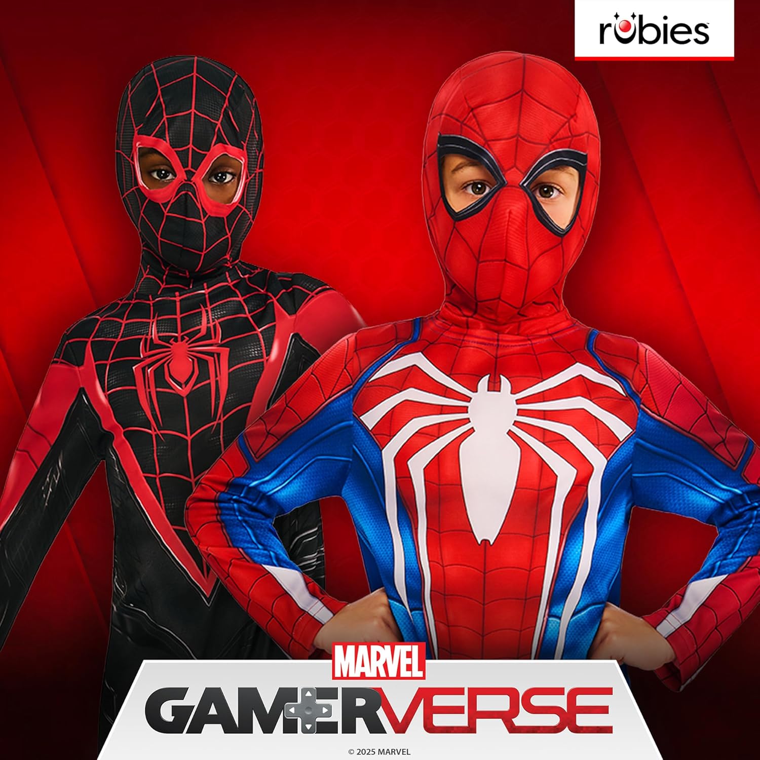 Rubies Official Disney Spiderman Gamerverse Child Costume, Kids Superhero Fancy Dress
