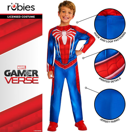 Rubies Official Disney Spiderman Gamerverse Child Costume, Kids Superhero Fancy Dress