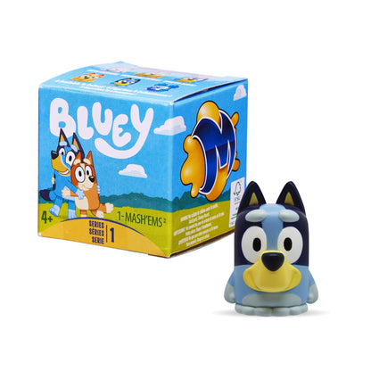MASH'EMS BLAUWE Squishy Personages om te verzamelen, Bluey Speelgoed, Voorschoolse verzamelobjecten, STIJLEN KUNNEN VERSCHILLEN