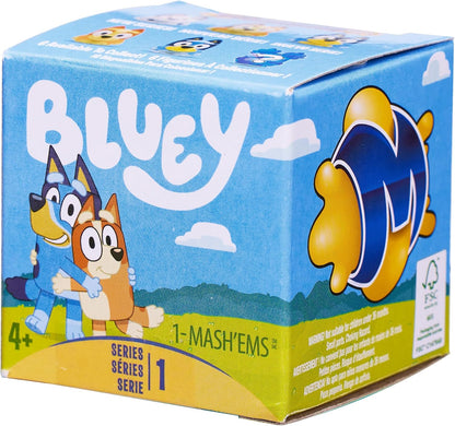 MASH'EMS BLAUWE Squishy Personages om te verzamelen, Bluey Speelgoed, Voorschoolse verzamelobjecten, STIJLEN KUNNEN VERSCHILLEN
