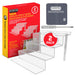 EVORETRO Acryl-Ständer – 4-stufige Mehrzweck-Abstandshalter aus transparentem Acryl für Actionfiguren, Funko Pop Display, Köln-Organizer, Parfüm-Display, platzsparende Displayerhöhung – 2 Stück, RS6