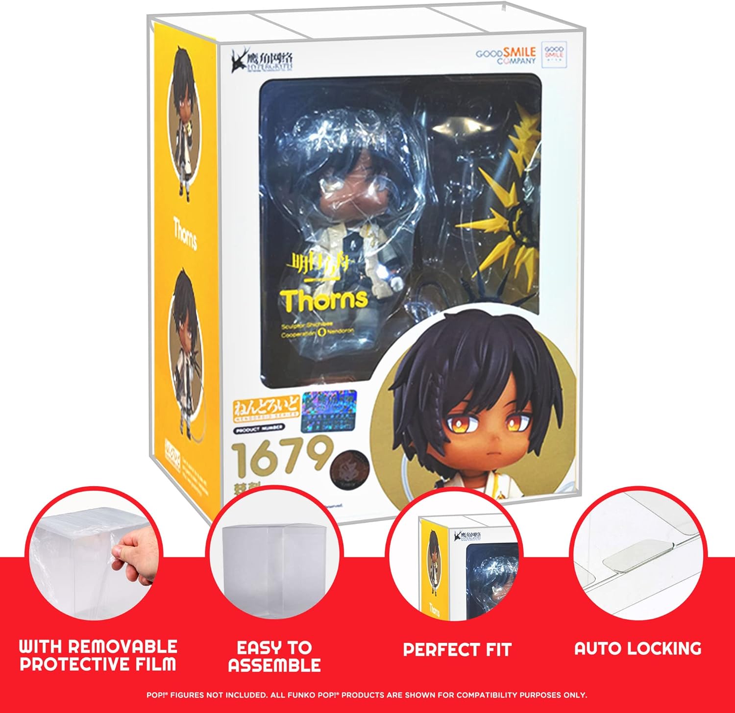 Premium Nendoroid Box Protective Plastic Display Box Case - Ultimate Dust, Dirt, and Moisture Defense, Enhance Display Appeal, Easy to Use, Reusable, Preserve Collectible Value, Perfect for Collectors