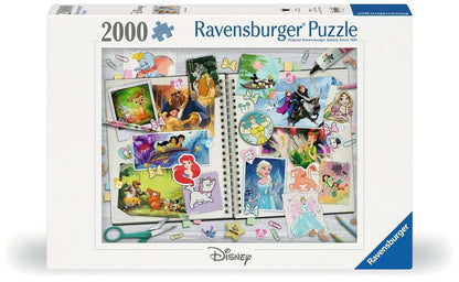Puzzle per adulti Ravensburger, 12001556, album Disney Scrapbook, 2000 pezzi, per adulti e bambini dai 14 anni in su
