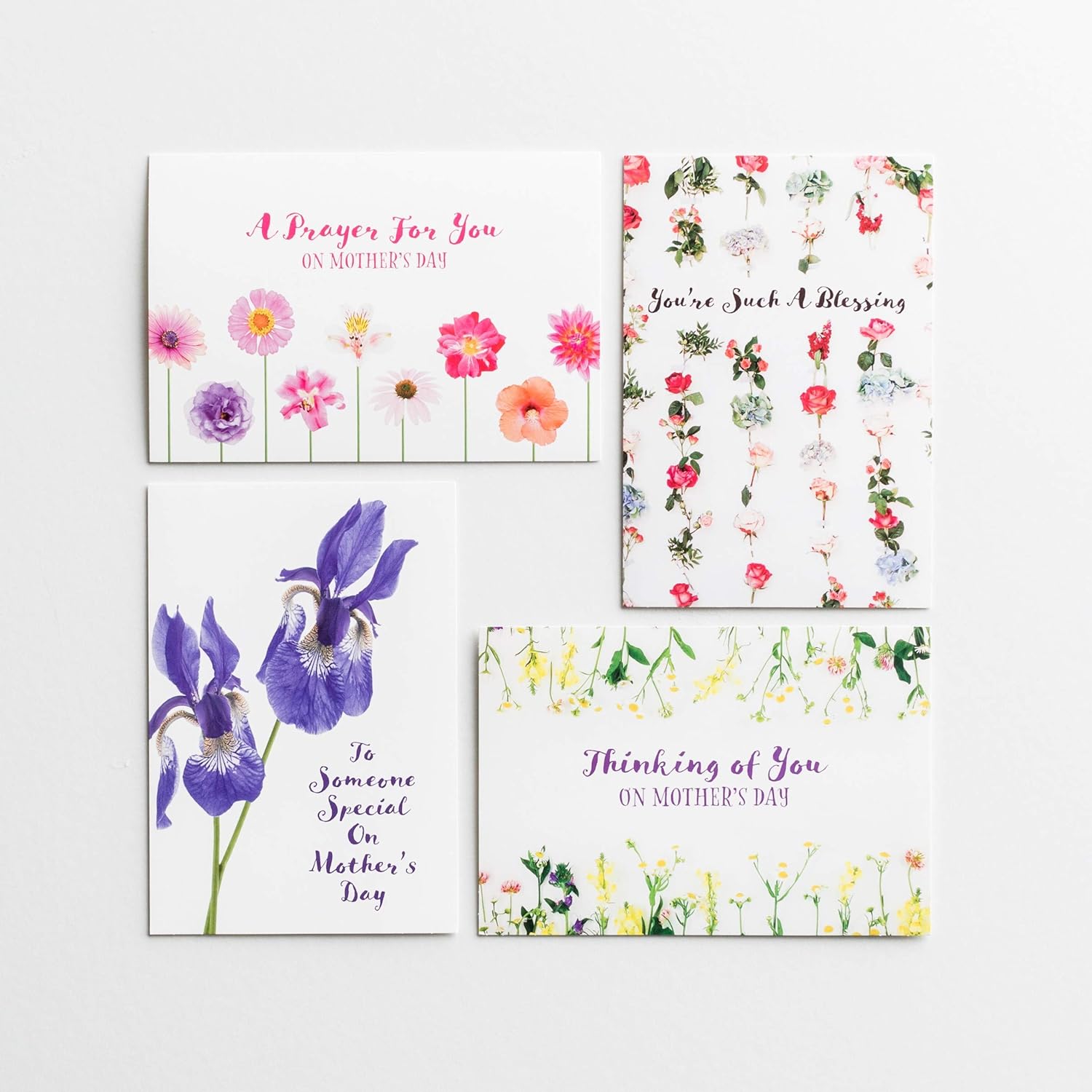 DaySpring - Happy Mother’s Day – 8 Design Assortment with Scripture – 24 Floral Mother’s Day Cards & Envelopes (70925