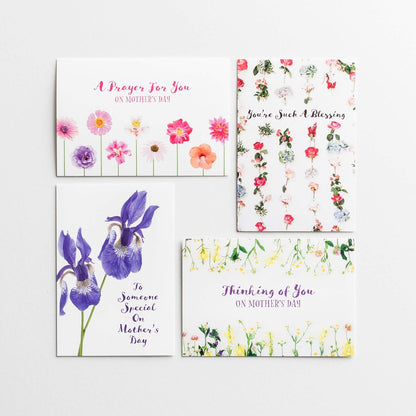 DaySpring - Happy Mother’s Day – 8 Design Assortment with Scripture – 24 Floral Mother’s Day Cards & Envelopes (70925