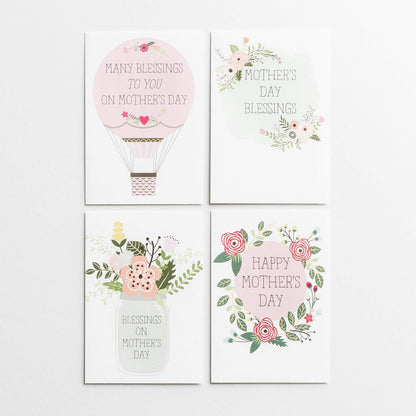 DaySpring - Happy Mother’s Day – 8 Design Assortment with Scripture – 24 Floral Mother’s Day Cards & Envelopes (70925