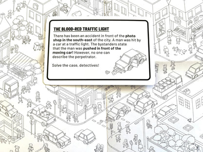MicroMacro: Crime City - All in | Murder Mystery and Detective Game | 16 Search and Find Detective Cases | Cooperative Board Games for Teens and Adults | Ages 12+ | 1-4 Players | 15-45 min