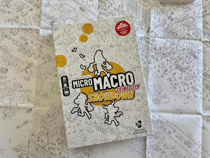 MicroMacro: Crime City – Showdown | Murder Mystery and Detective Game | 16 Search and Find Detective Cases | Cooperative Board Games for Teens and Adults | Ages 12+ | 1-4 Players | 15-45 min