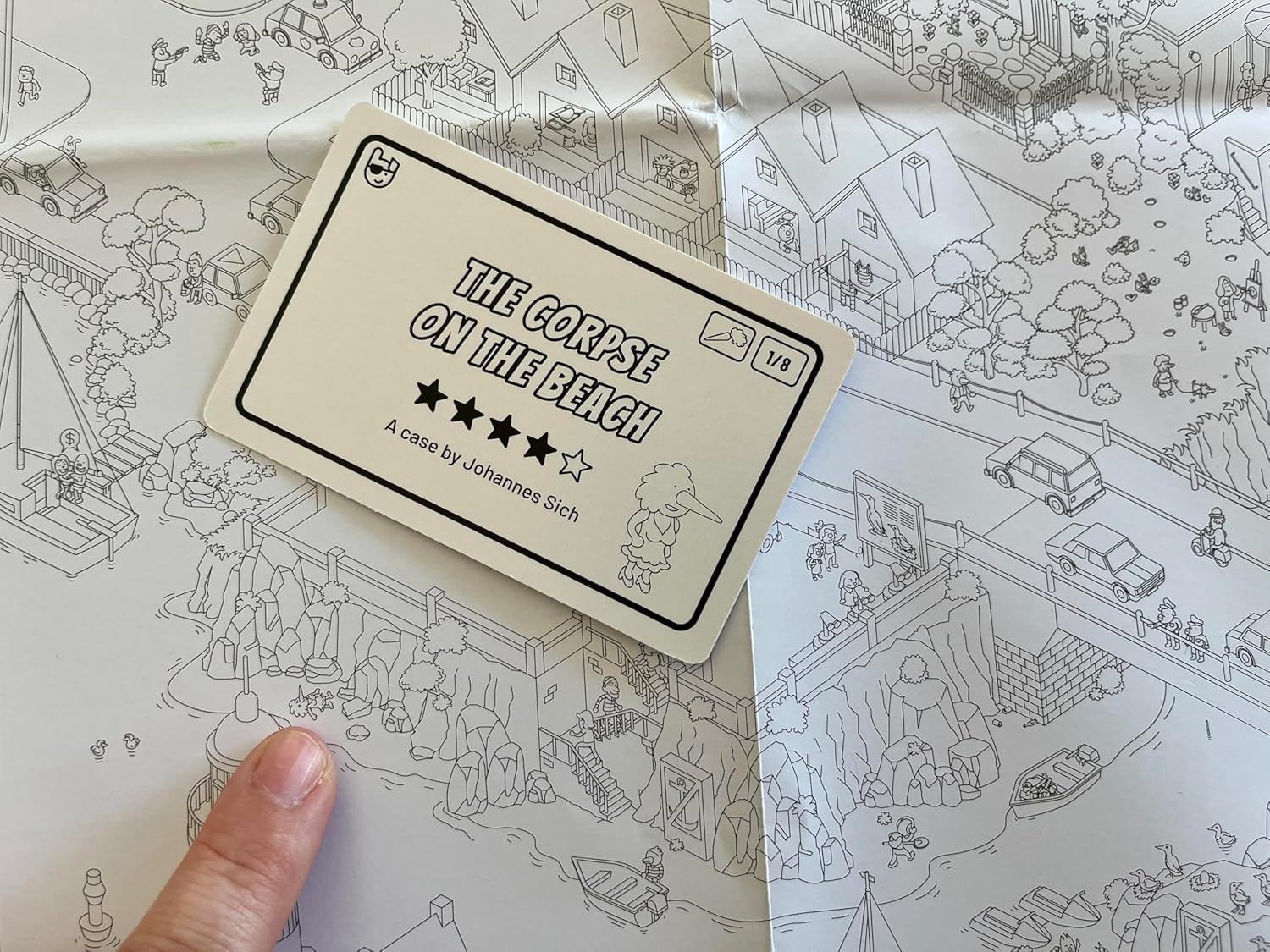 MicroMacro: Crime City – Showdown | Murder Mystery and Detective Game | 16 Search and Find Detective Cases | Cooperative Board Games for Teens and Adults | Ages 12+ | 1-4 Players | 15-45 min