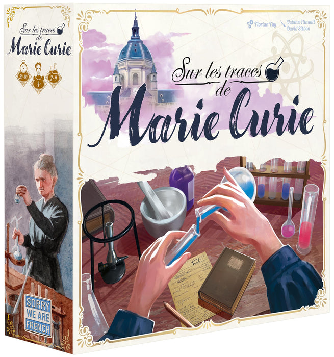Sorry We Are French - In the footsteps of Marie Curie - Strategy Game - 2-4 players - Age 10+