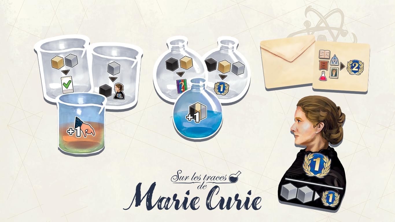Sorry We Are French - In the footsteps of Marie Curie - Strategy Game - 2-4 players - Age 10+