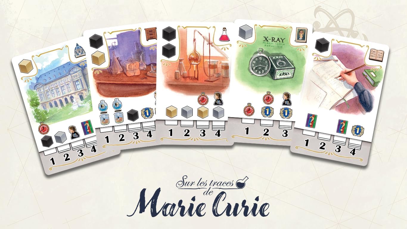 Sorry We Are French - In the footsteps of Marie Curie - Strategy Game - 2-4 players - Age 10+