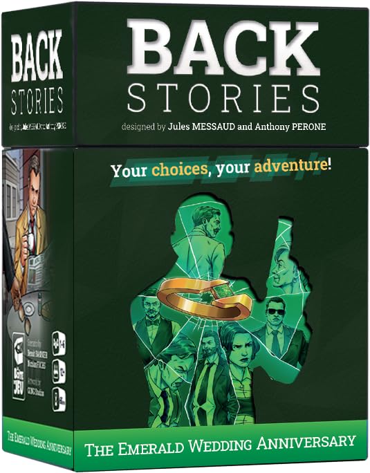 LA BOITE DE JEU Backstories: The Emerald Wedding Anniversary, Cooperative Adventure Game, 1-6 Players, Ages 12+