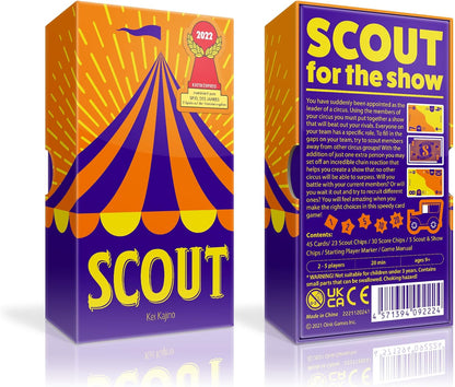 Oink Games "Scout Card Game For 2-5 Players • Funny Circus Family Board Games • *Nominated For Game Of The Year* • Best Family Games