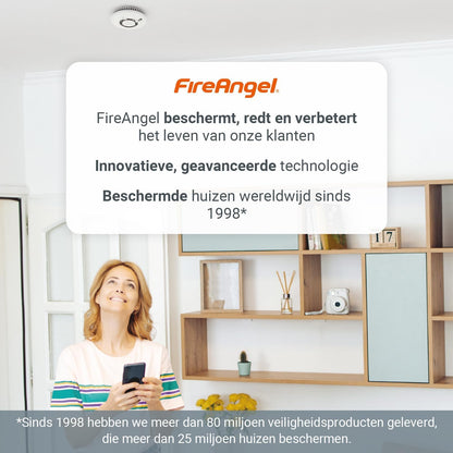 Fireangel Scb10-Int – Rook- En Koolmonoxidemelder – Inclusief 10 Jaar Batterij – 134 Mm X 39.4 Mm
