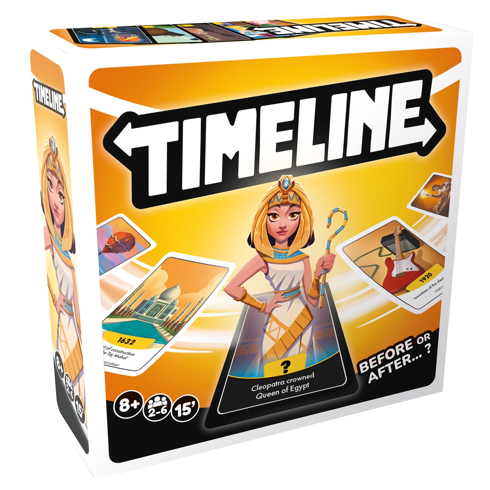 Asmodee | Timeline | Family Trivia Card Game | Ages 8+ | 2-6 Players | 15 Minutes Playing Time