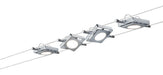 Wire Systems Dc Set Macled 4X4W Chroom Mat 230V/12V Dc 30Va Metaal 94107