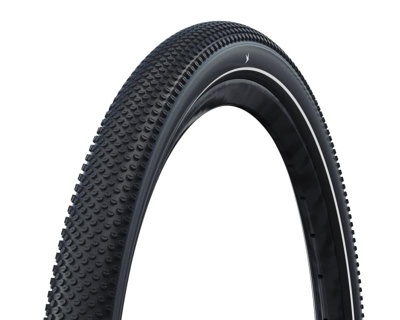 Schwalbe G-One Allround Performance HS473 Addix Road Bike Tyre Race Guard Tubeless Ready 57-622mm Black with Reflective Strips