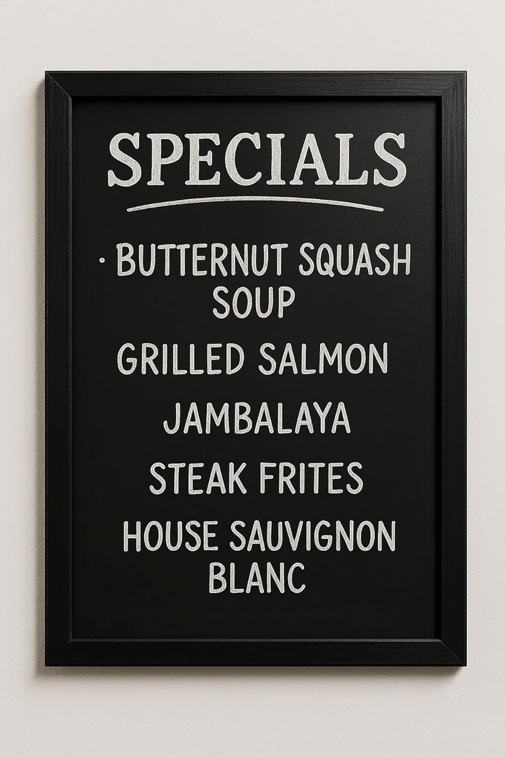 Deflecto Wall Mounted Chalkboard, Durable Writable Message Board, Easy Wipe Surface for Restaurants, Cafés, Kitchens and Events - Single Pack, 30cm x 40cm Black
