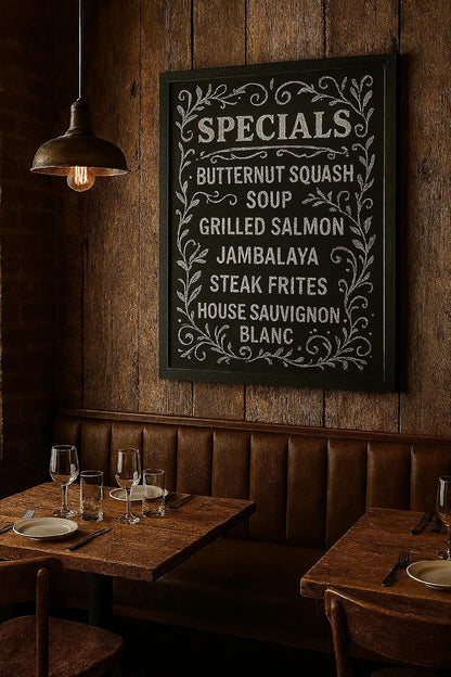 Deflecto Wall Mounted Chalkboard, Durable Writable Message Board, Easy Wipe Surface for Restaurants, Cafés, Kitchens and Events - Single Pack, 30cm x 40cm Black