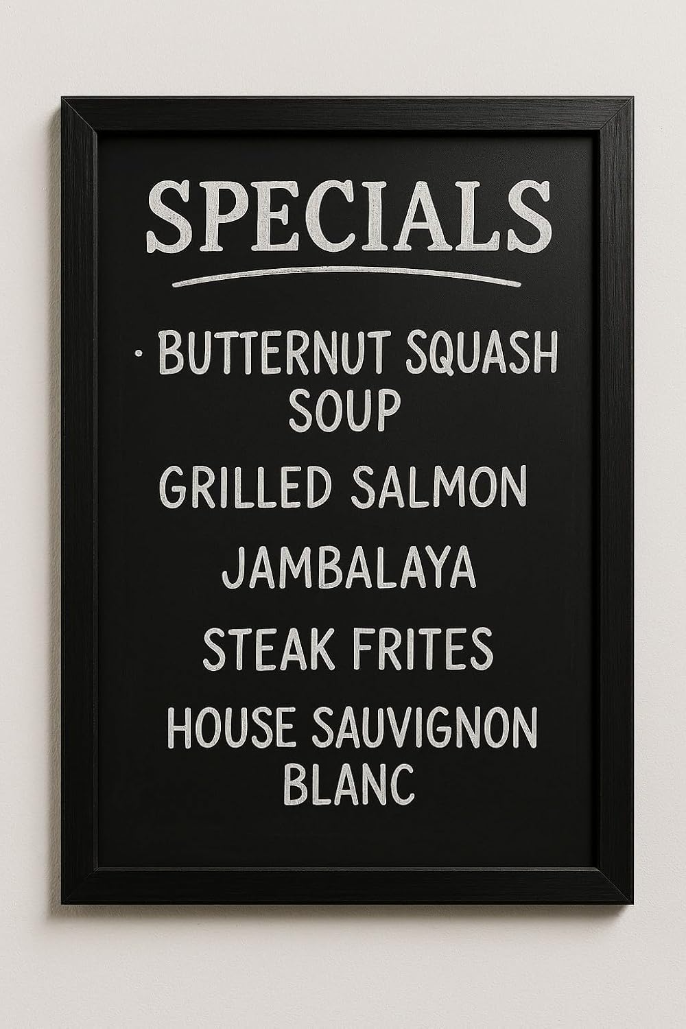 Deflecto Wall Mounted Chalkboard, Durable Writable Message Board, Easy Wipe Surface for Restaurants, Cafés, Kitchens and Events - Single Pack, 40cm x 60cm Black