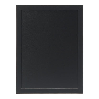 Deflecto Wall Mounted Chalkboard, Durable Writable Message Board, Easy Wipe Surface for Restaurants, Cafés, Kitchens and Events - Single Pack, 40cm x 60cm Black