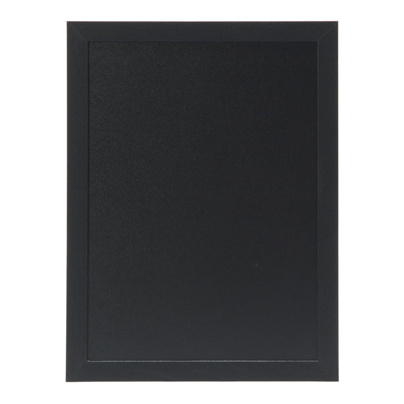 Deflecto Wall Mounted Chalkboard, Durable Writable Message Board, Easy Wipe Surface for Restaurants, Cafés, Kitchens and Events - Single Pack, 40cm x 60cm Black