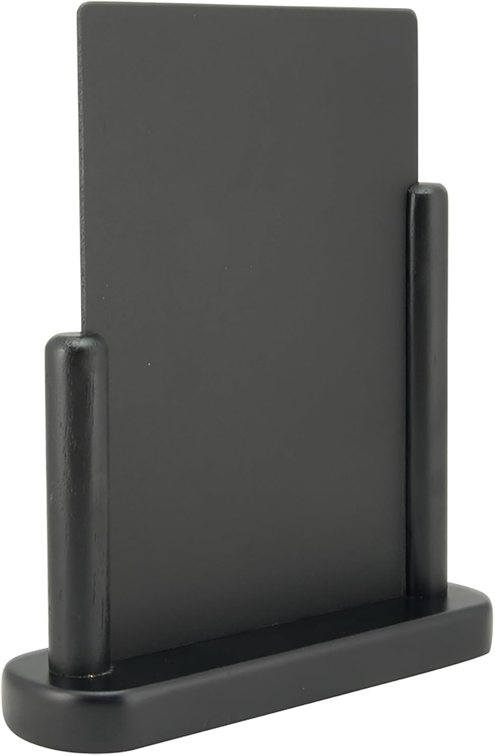 Deflecto Double-Sided Table Chalkboard Sign, Freestanding Mini Display for Cafés, Weddings, Parties, Menus, Event Labels, Tabletop Message Board - Single Pack, Large (32.3x27x7.1cm) Black