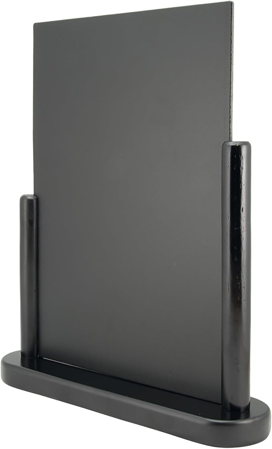 Deflecto Double-Sided Table Chalkboard Sign, Freestanding Mini Display for Cafés, Weddings, Parties, Menus, Event Labels, Tabletop Message Board - Single Pack, Medium (23.3x20x6cm) Black