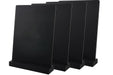 Deflecto Double-Sided Table Chalkboard Sign, Freestanding Mini Display for Cafés, Weddings, Parties, Menus, Event Labels, Tabletop Message Board for Home or Business - Pack of 1 - Black A4
