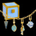 The Noble Collection Wicked: Charms Trunk - Welcome to Shiz