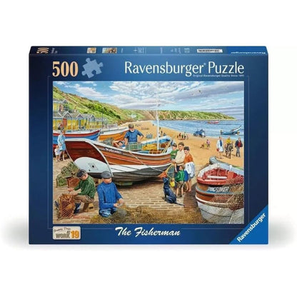 Ravensburger Happy Days at Work No.19 The Fisherman 500 Piece Jigsaw Puzzle for Adults and Kids Age 10 Years Up